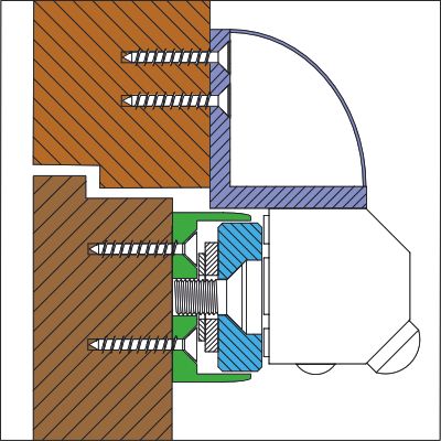 Keskeny tokkal rendelkező kifelé nyilo ajtok szerelése esztetikus LC es I konzollal infra szenzorral Keskeny tokkal rendelkező kifelé nyilo ajtok szerelése esztetikus LC es I konzollal infra szenzorral