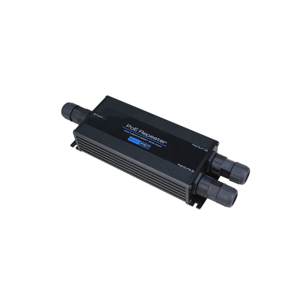 OUTLET: Ipari PoE repeater kültéri IP67 60W akár 100m PoE táplálással 2 kimenettel