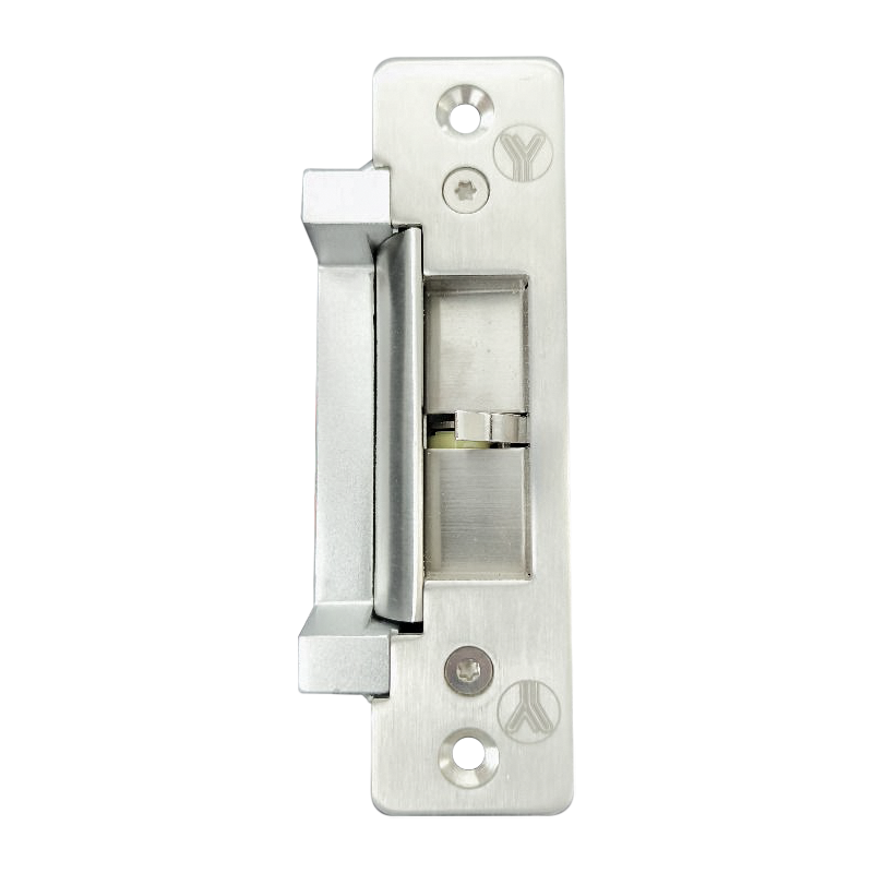 OUTLET: Elektromos zár visszajelzéssel - feszültségre nyit - fail-secure (munkaáramú) - rövid pajzzsal