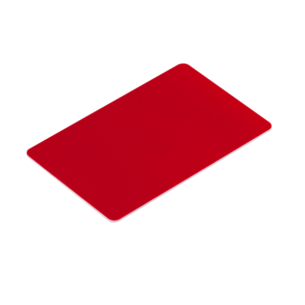 RFID kártya HT4168 chippel, vékony - 125 kHz - piros