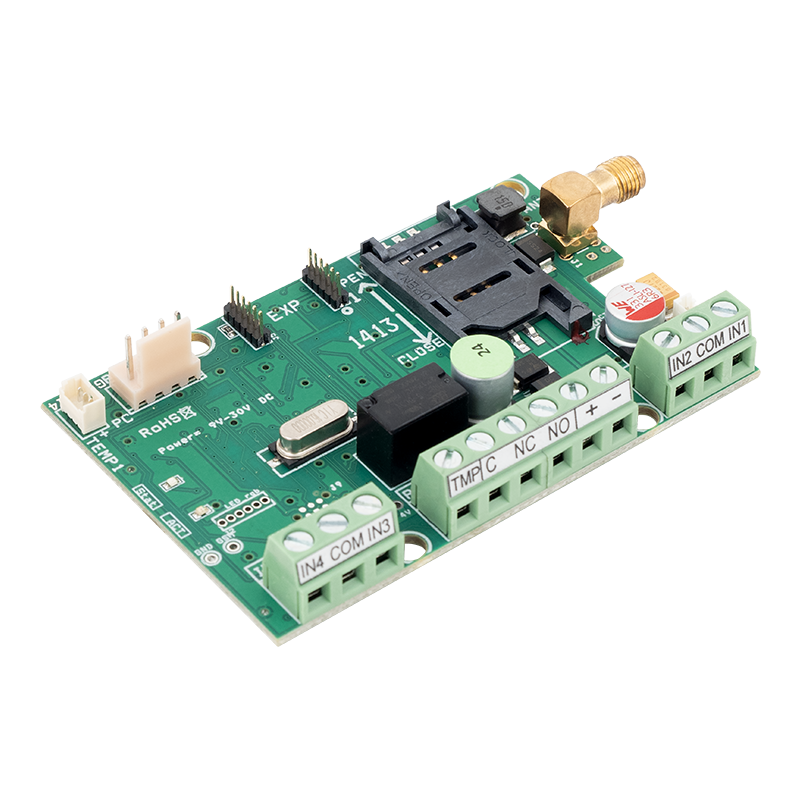 4G-s GSM modul 5 bemenet 1 kimenet 4G, PC csatlakozással, felhő felülettel, eseménynaplóval