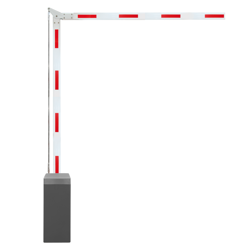 Szervo motoros sorompó 5m 90°-ban tört karral - SERVO PRO 100