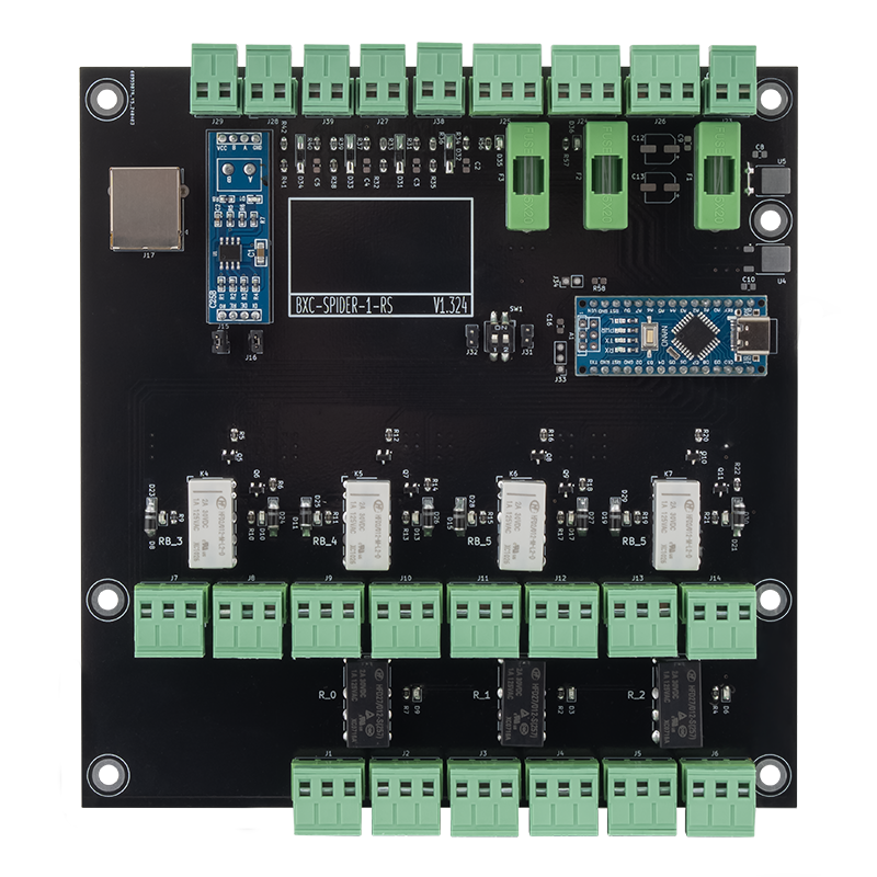 RS-485 vezérlő panel forgóvillák, sorompók számítógépes vezérléséhez
