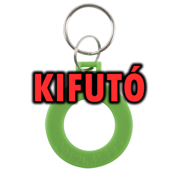 OUTLET: RFID gyűrűs kulcstartó EM4100 (125kHz) chippel - zöld