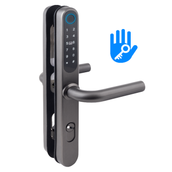 Intelligens AIRBNB zár - fekete - ujjnyomat/RFID/PIN azonosítás - 13,56 MHz MIFARE - BLE - TTLock - IP65