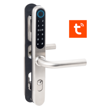 Intelligens AIRBNB zár - rozsdamentes INOX - ujjnyomat/RFID/PIN azonosítás - 13,56 MHz MIFARE - BLE - TUYA - IP65