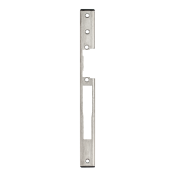 Hosszú zárpajzs DORCAS zárakhoz - műanyag ajtóra - INOX - balos