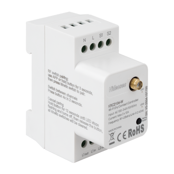 ET-KRC2104-W - 2 csatornás RF+WiFi vevőegység (TUYA kompatibilis), DIN sínre szerelhető