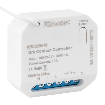 ET-KRC2204-W - 1 csatornás RF+Wifi vevőegység, 1x NO szárazkontaktus