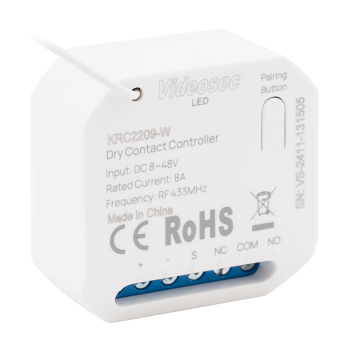 ET-KRC2209-W - 1 csatornás RF+Wifi vevőegység, 12-48V DC, NO/NC relékimenet