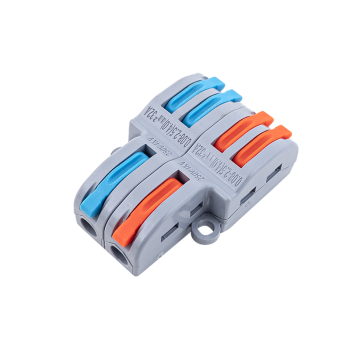 Gyorcsatlakozó 2x2 utas elosztáshoz 0,08 - 2,5 mm² vezetékhez 10 darabos csomag