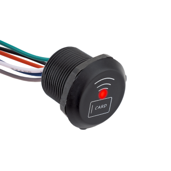 Microméretű, vízálló segédolvasó, Wiegand 26/34, fekete - Mifare