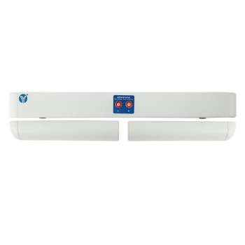 Dupla elektromos csapzár - felületre - áramszünet esetén nyitott - 12V DC - visszajelzéssel - időzítéssel - LED