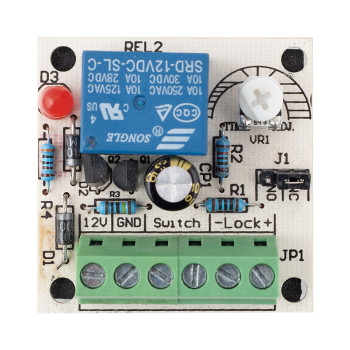 Időzítő modul relés 12V DC vezérléssel 0-30mp időzítéssel