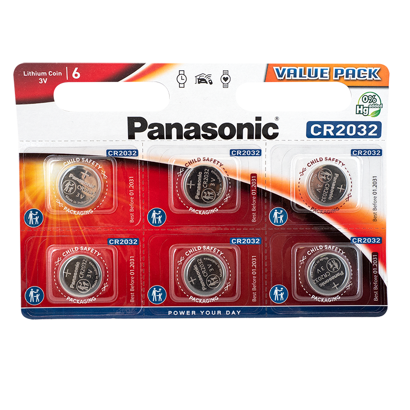 Panasonic CR2032 elem távirányítókba 1 db