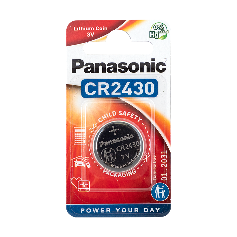 Panasonic CR2430 elem távirányítókba