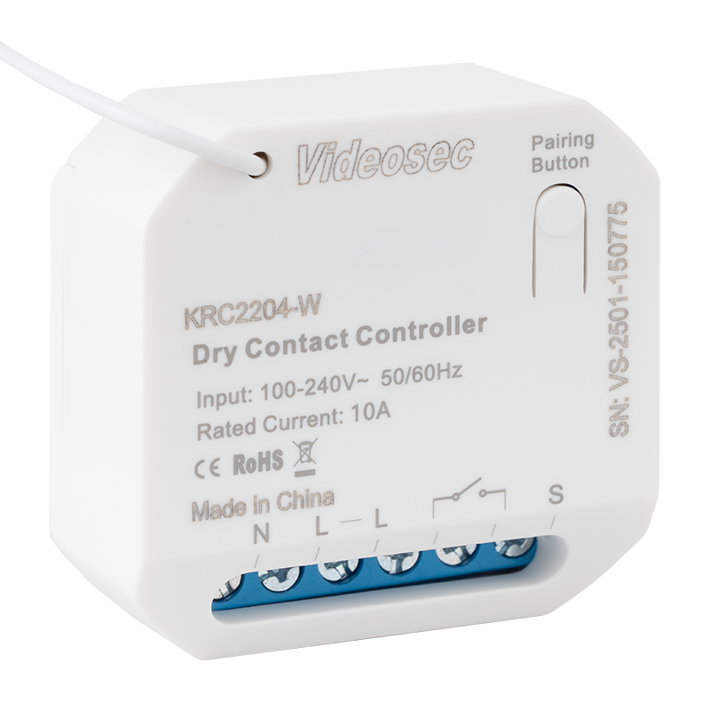 ET-KRC2204-W - 1 csatornás RF+Wifi vevőegység, 1x NO szárazkontaktus