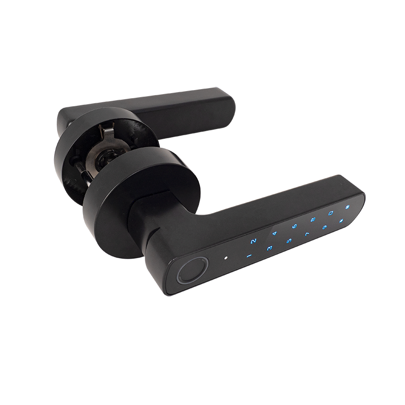 Okos irodaz&aacute;r k&oacute;ddal vagy ujjnyomattal nyithat&oacute; - bluetooth - TUYA - fekete
