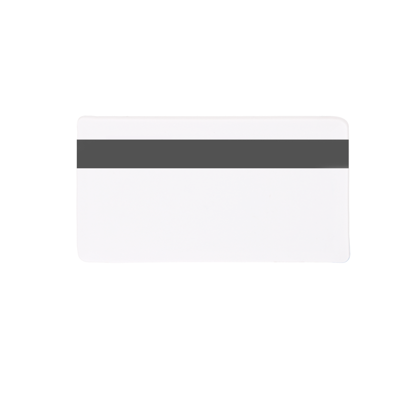 RFID kártya HT4168 chippel és mágnescsíkkal, vékony - 125 kHz - fehér