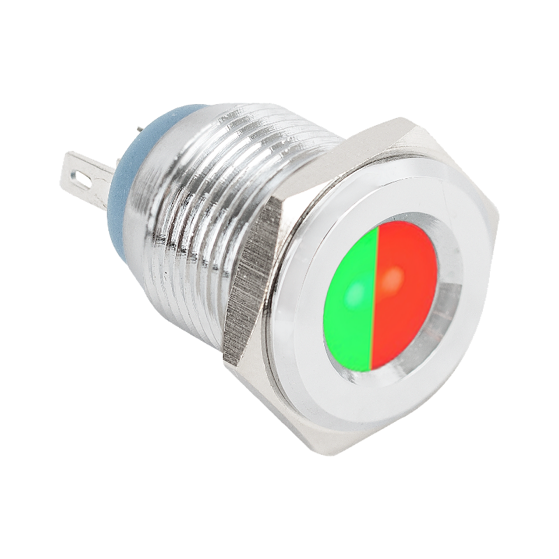 Állapotjelző LED két színű 16mm átmérővel