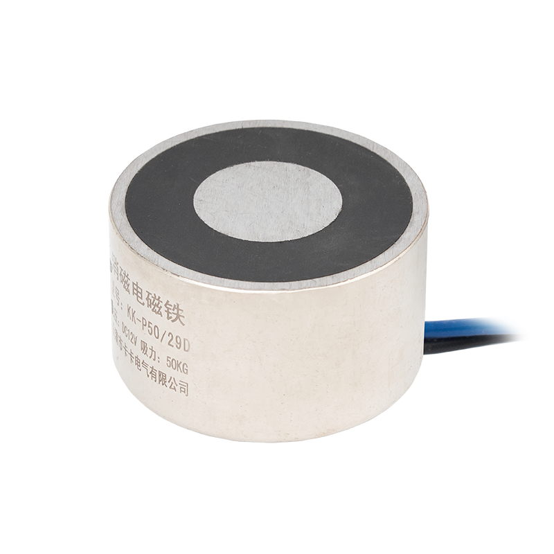 Permanens mágnes - áramszünet esetén zárt - elektromágnessel demagnetizálható - 12V DC - 50 kg