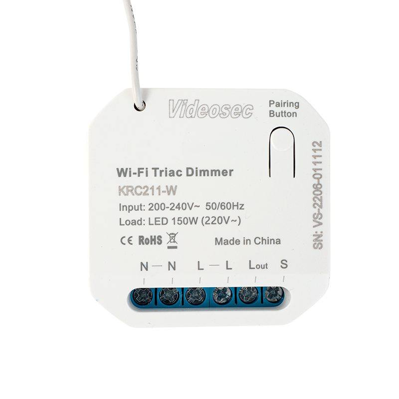 OUTLET: 1 csatornás RF+Wifi Triac fényerőszabályzó vevőegység (TUYA kompatibilis)