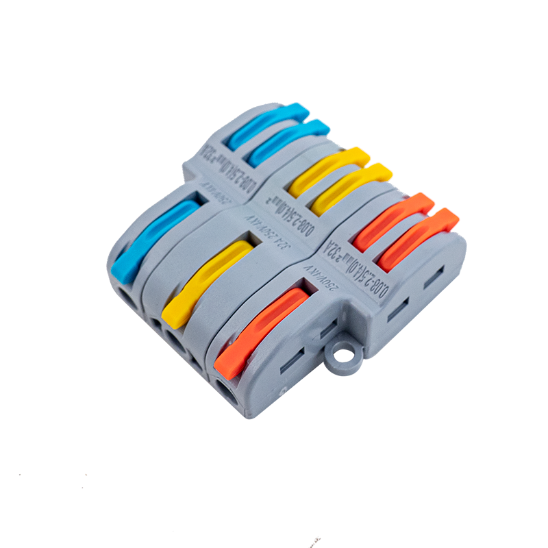 Gyorcsatlakozó 3x2 utas elosztáshoz 0,08 - 2,5 mm² vezetékhez 10 darabos csomag