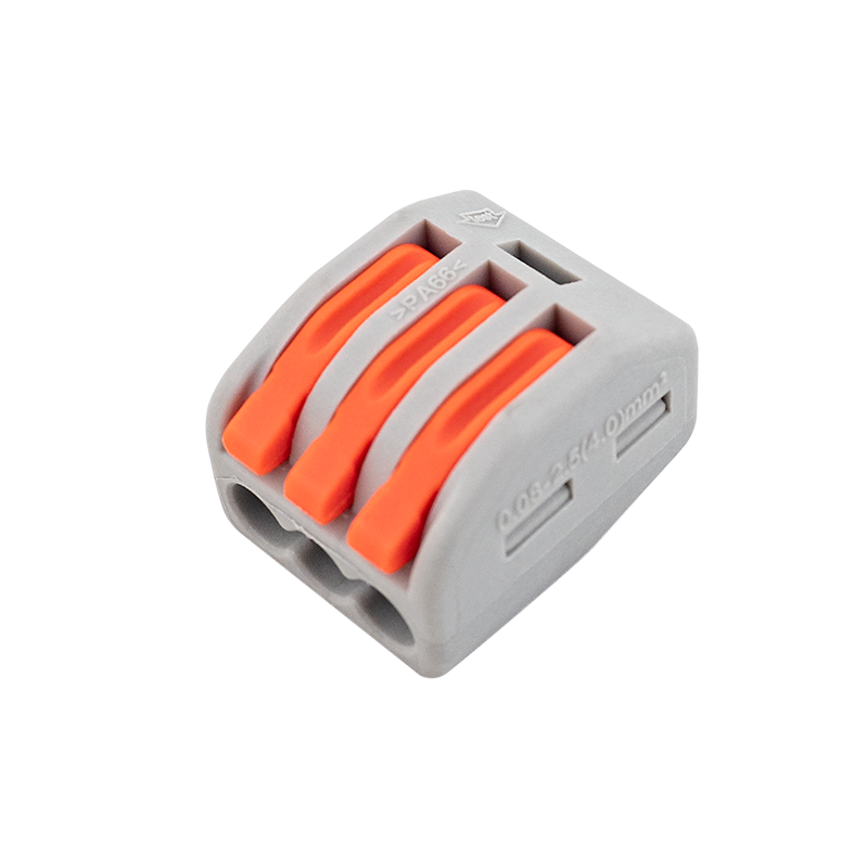 Gyorscsatlakozó 3-as 0,08 - 2,5 mm² vezetékhez 10 darabos csomag