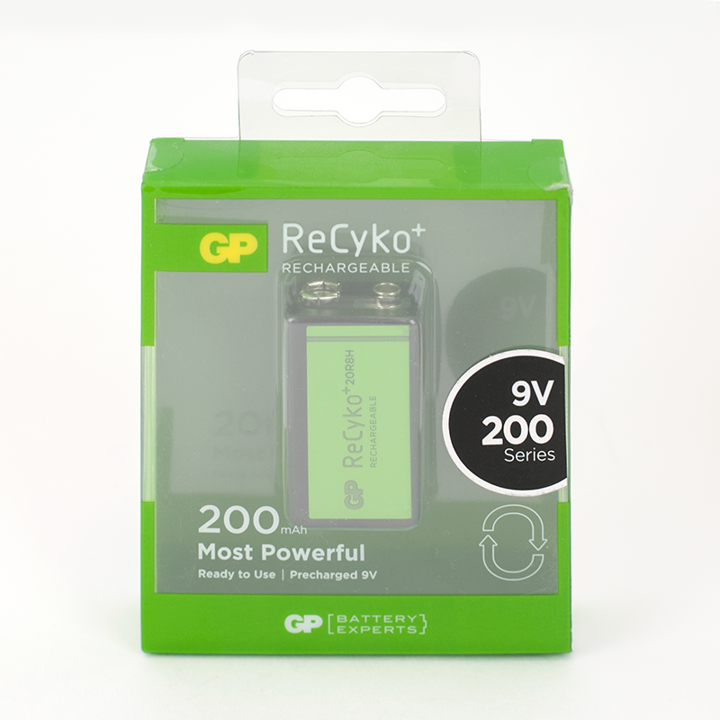 9V 200mA-es akkumulátor