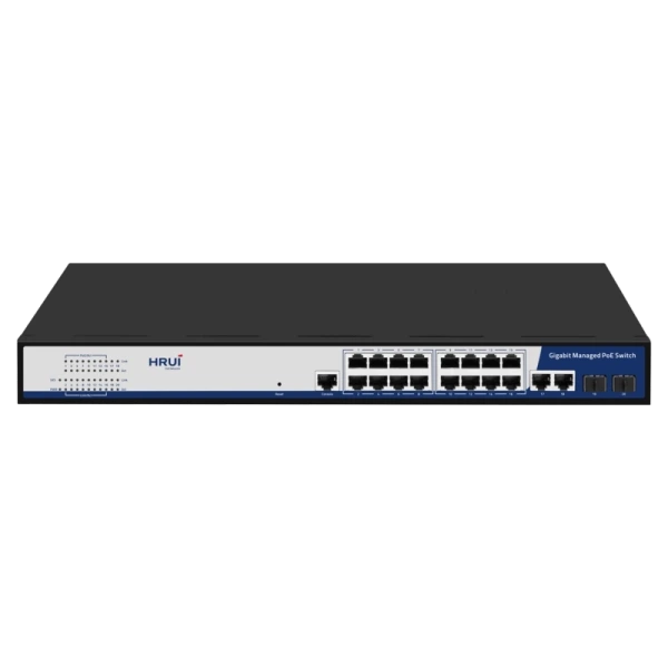 PoE switch 16+4 portos, gigabites up- &eacute;s downlinkkel
