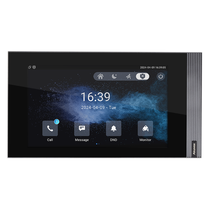 Kaputelefon beltéri egység, 7''-os érintőképernyővel, Linux alapú rendszerrel, WiFi-vel