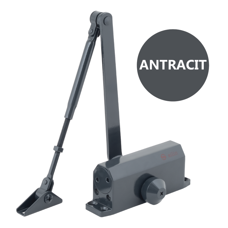 Karos ajtóbehúzó termostabil olajjal, 25-45kg-os ajtóra - antracit