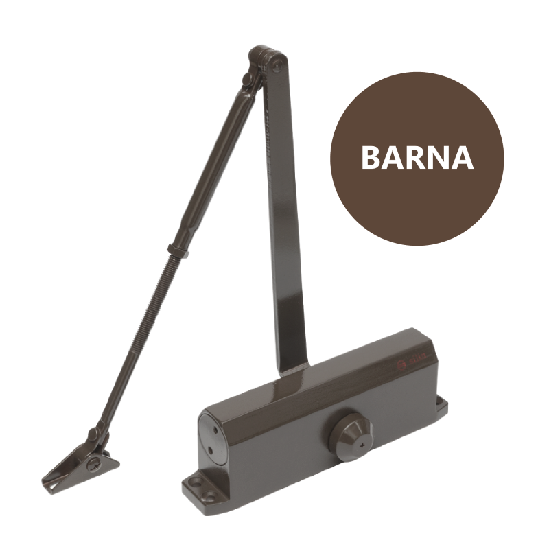 Karos ajtóbehúzó termostabil olajjal, 25-45kg-os ajtóra - barna