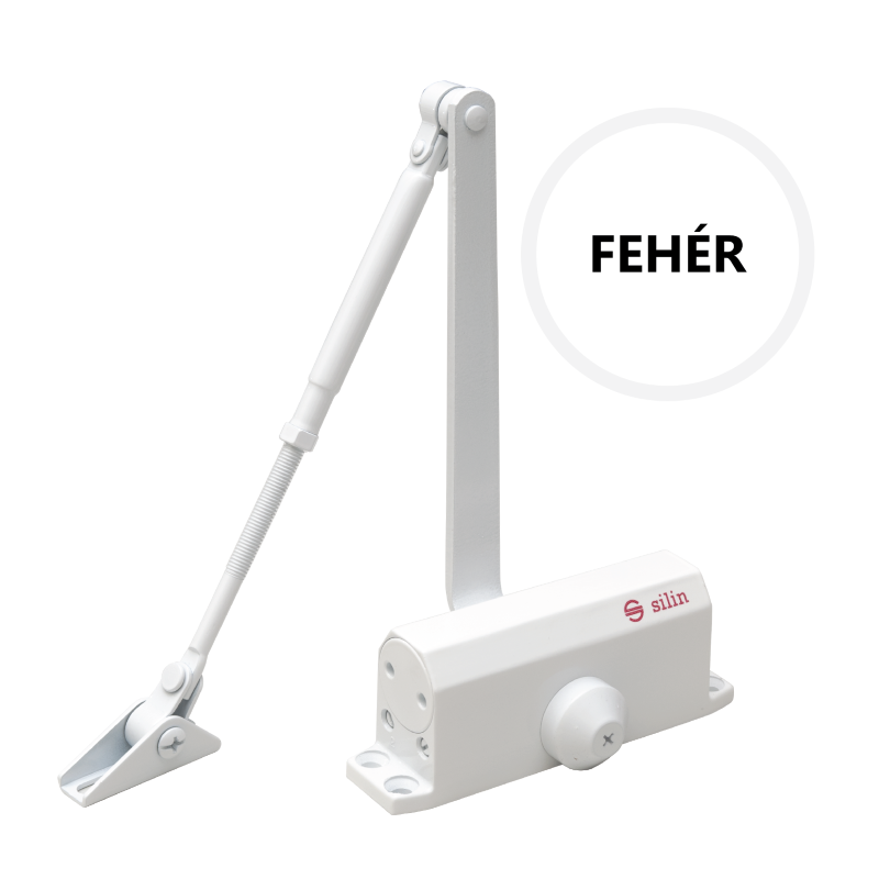 Karos ajtóbehúzó termostabil olajjal, 25-45 kg-os ajtóra - fehér