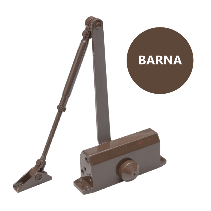 Karos ajtóbehúzó termostabil olajjal, 60-85kg-os ajtóra - barna