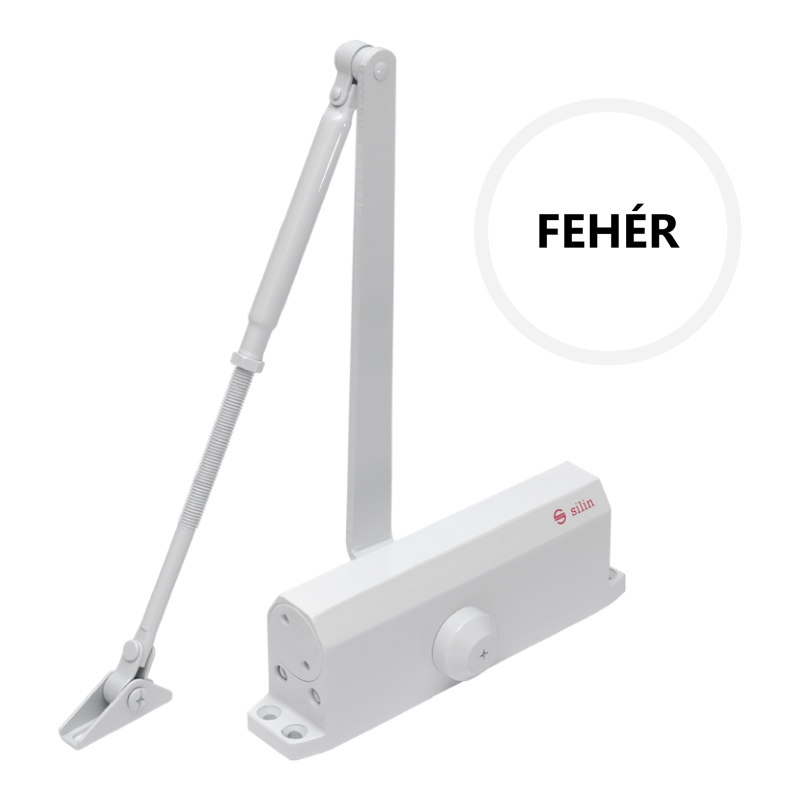 Karos ajtóbehúzó termostabil olajjal, 60-85kg-os ajtóra - fehér