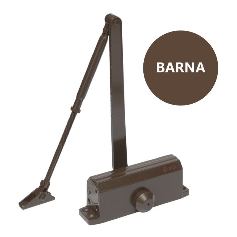 Karos ajtóbehúzó termostabil olajjal, 40-65 kg-os ajtóra - barna