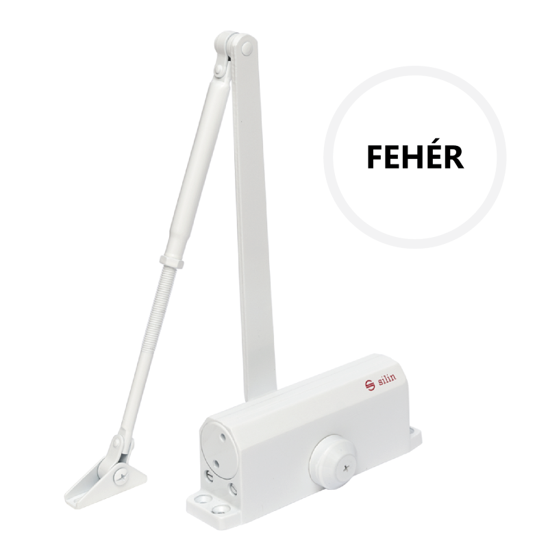 Karos ajtóbehúzó termostabil olajjal, 40-65 kg-os ajtóra - fehér