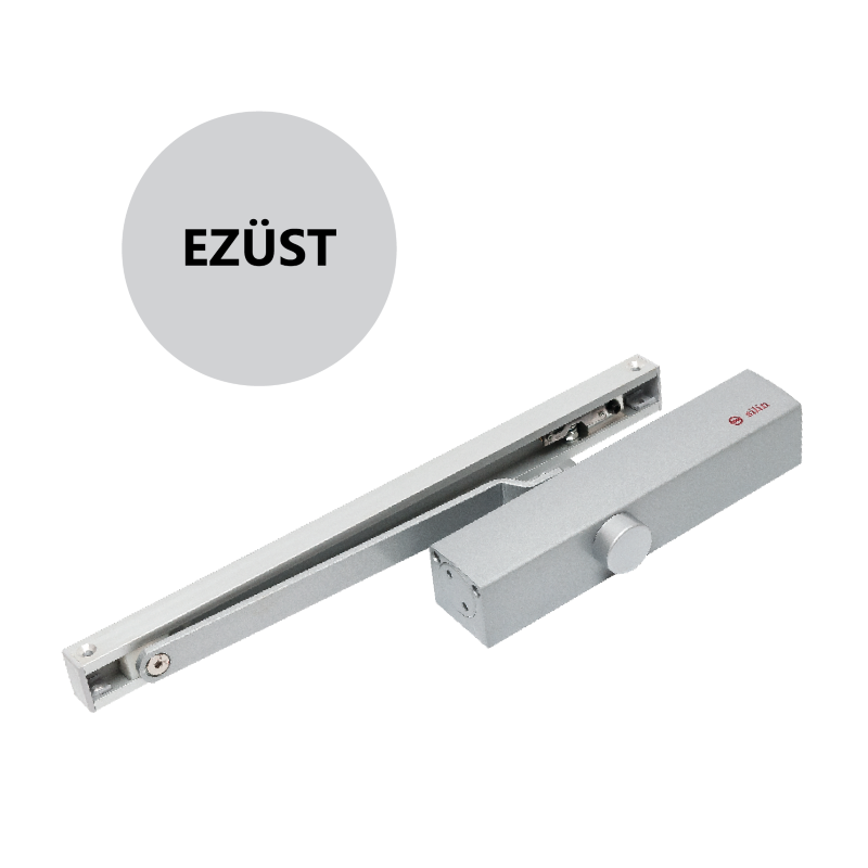 SA-8033 csúszósínes ajtóbehúzó 60-85kg ajtókhoz - ezüst