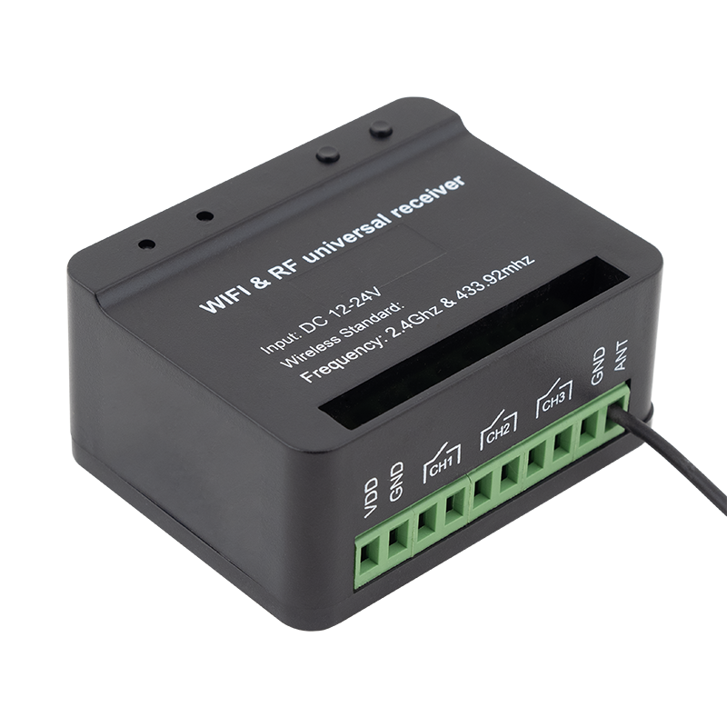 3 csatornás WIFI modul garázsajtó és kapu vezérlésére