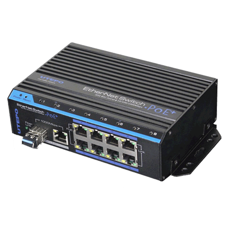 OUTLET: PoE+ switch 8 port + 2 UPLINK 10/100Mbps