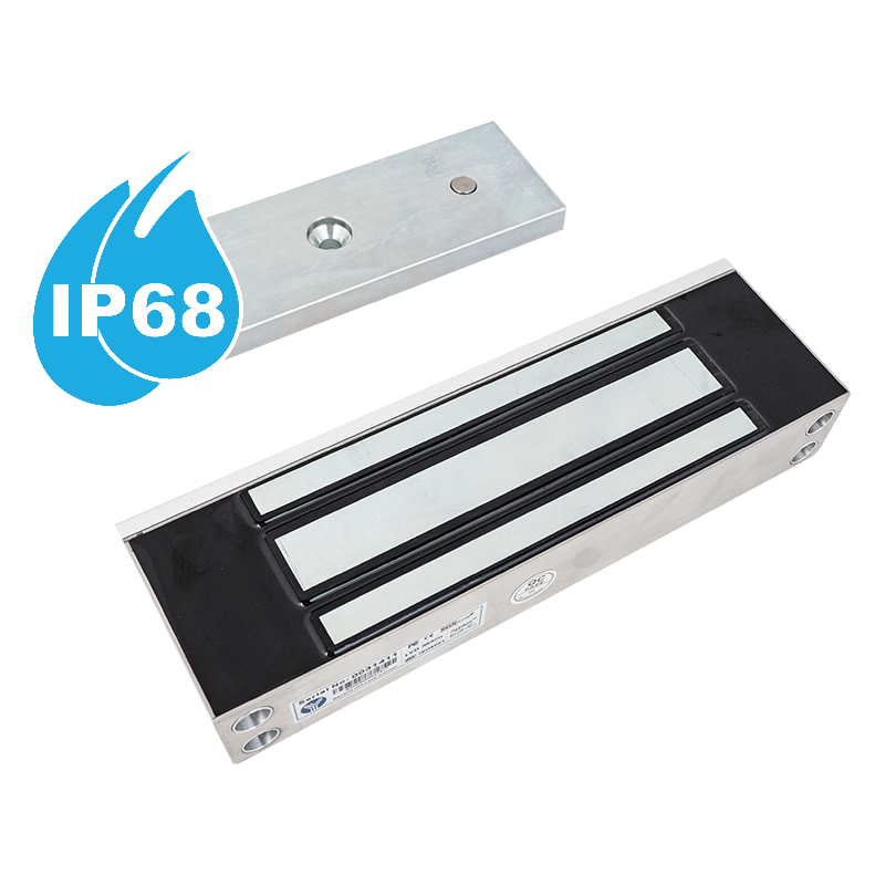 Felületre szerelhető síkmágnes visszajelzéssel - vízálló (IP68) - LED - 500 kg