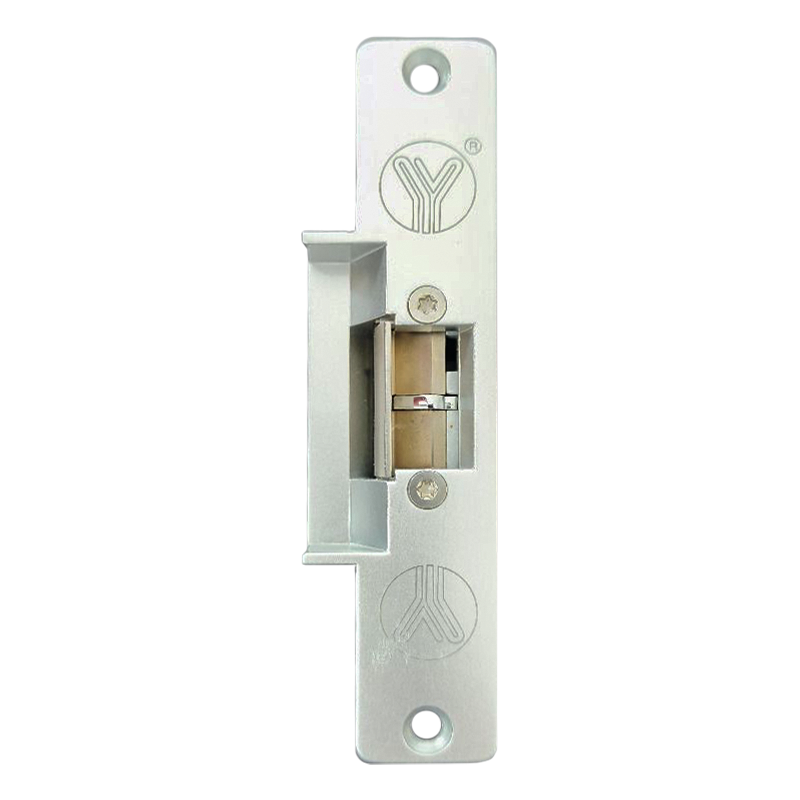 OUTLET: Elektromos zár visszajelzéssel - feszültségre nyit - fail-secure (munkaáramú) - rövid pajzzsal